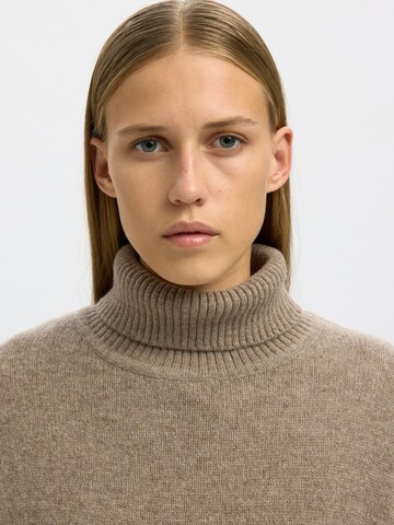 SELECTED - Jersey en beige