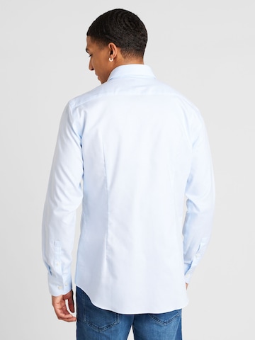 BOSS Black Slim fit Zakelijk overhemd 'P-Hanks' in Blauw