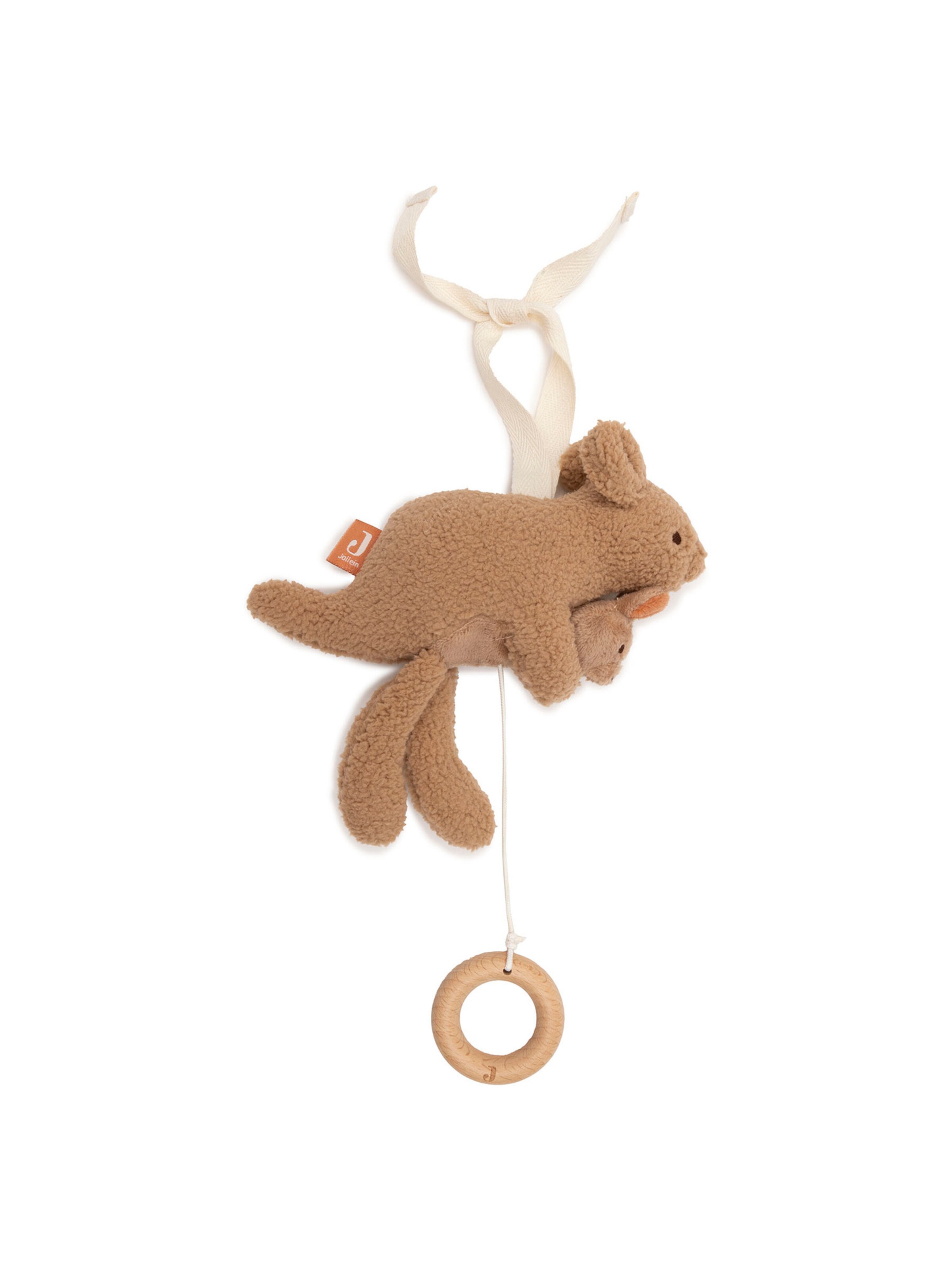 Animaux en peluche 'Kangaroots' Jollein en marron : devant