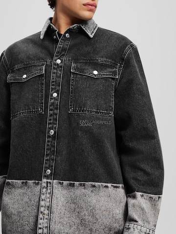 KARL LAGERFELD JEANS Средняя посадка Рубашка в Черный