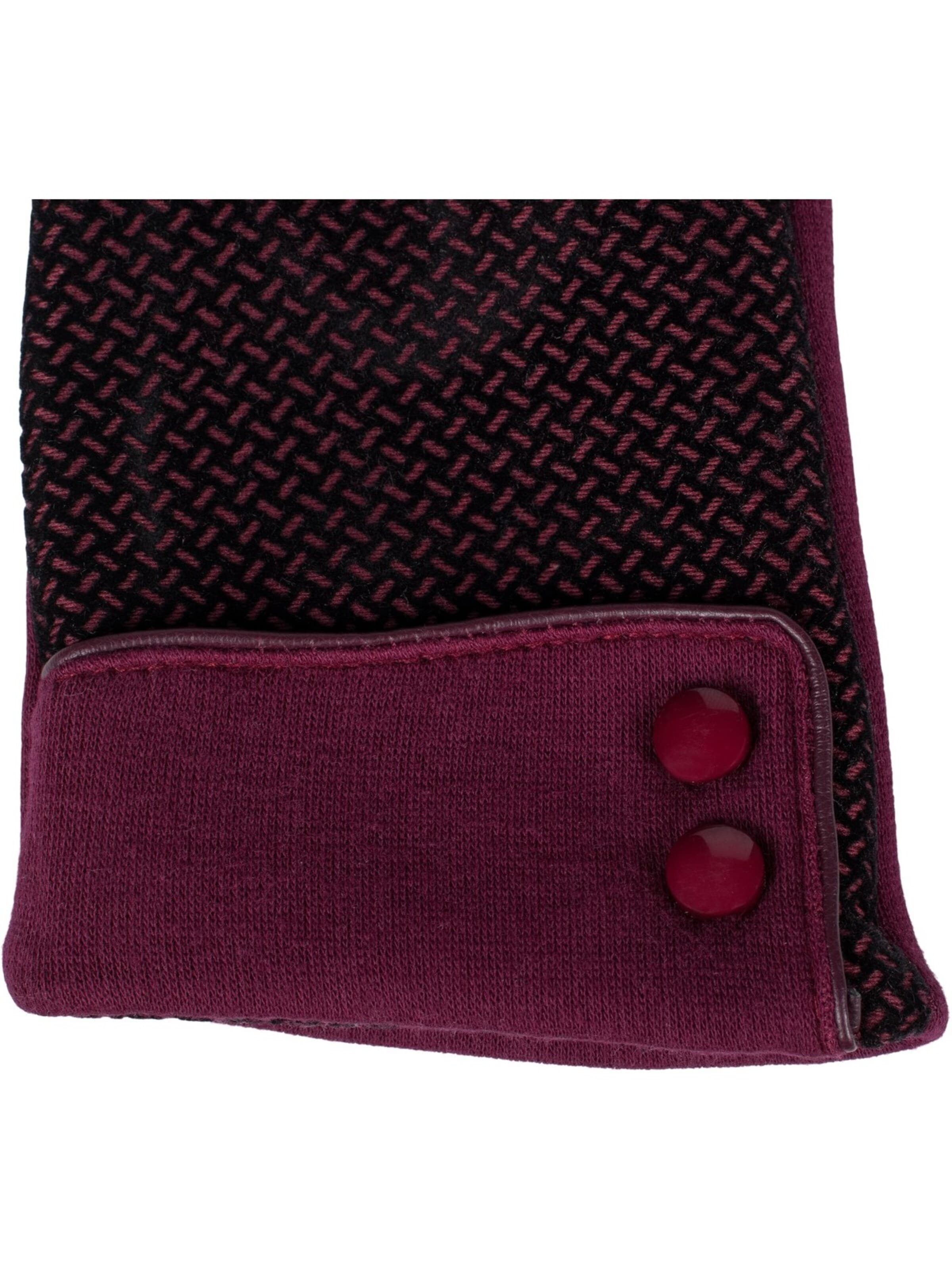 styleBREAKER Full finger gloves 'Touchscreen Handschuhe mit weichem Riffel Muster' in Red
