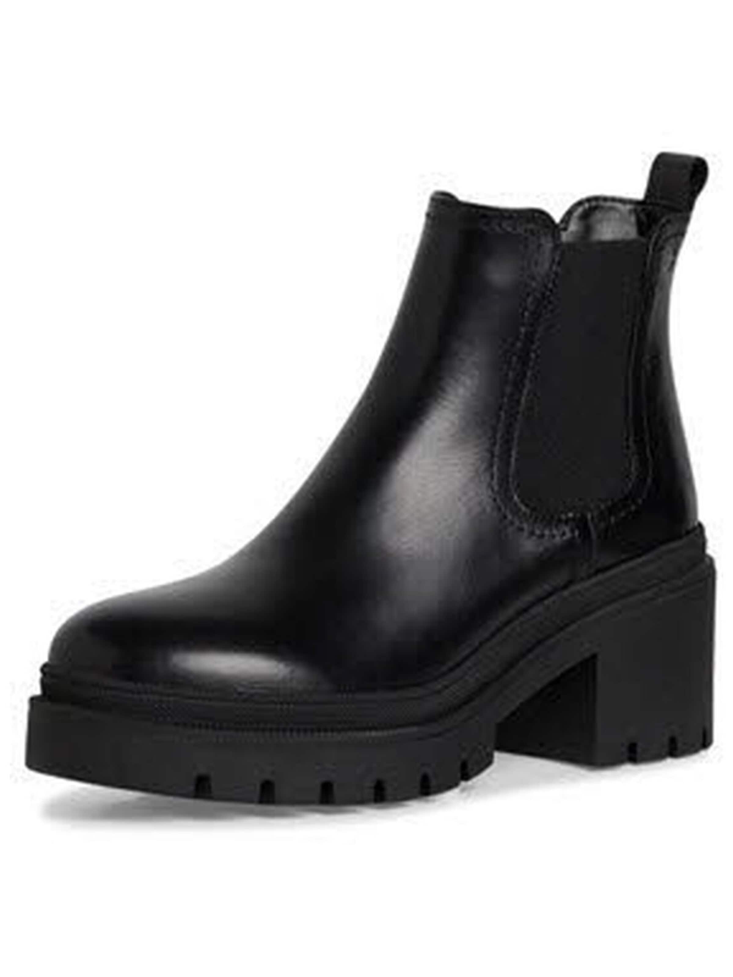 Tamaris Chelsea Boots 'Klassische Stiefelette Damen 1-25459-41 003 Echtleder in schwarz' en 37 en noir, Vue avec produit