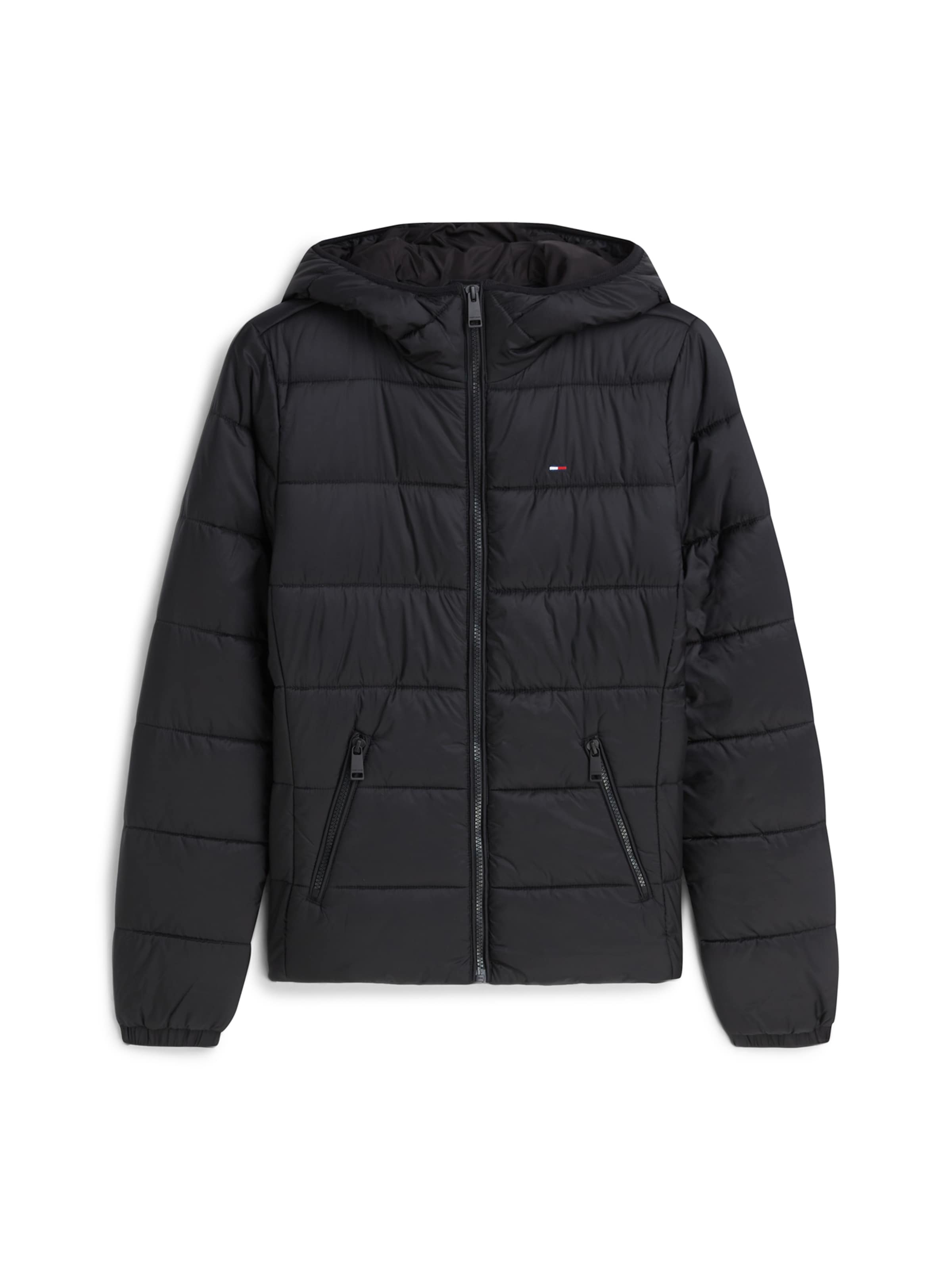 Tommy Jeans - Casaco meia-estação em preto: frente