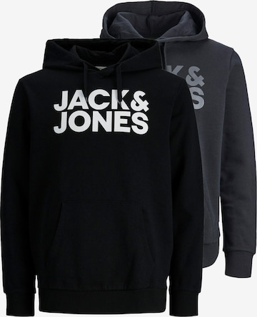 JACK & JONES Sweatshirt 'Corp' in Black: front