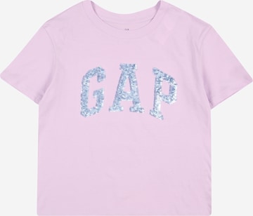 GAP Shirt in Lila: voorkant