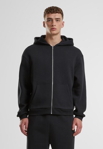 Urban Classics Sweat jacket in Black: front
