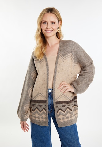 usha FESTIVAL Knit cardigan in Beige: front