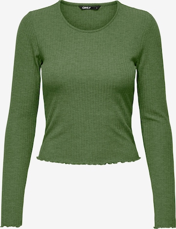 T-shirt 'EMMA' ONLY en vert : devant