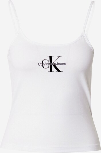 Calvin Klein Jeans Top in Dark purple / Black / White, Item view