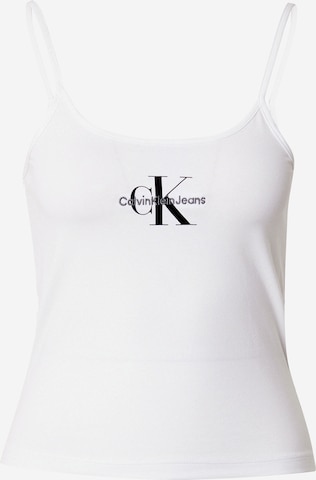 Calvin Klein Jeans Top in White: front