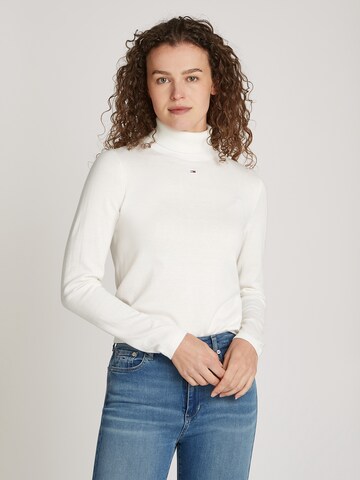 Pullover 'ESSENTIAL' di Tommy Jeans in bianco: frontale