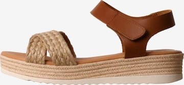 Oh my Sandals Sandale 'Ledersandalen' in Braun: Vorderseite