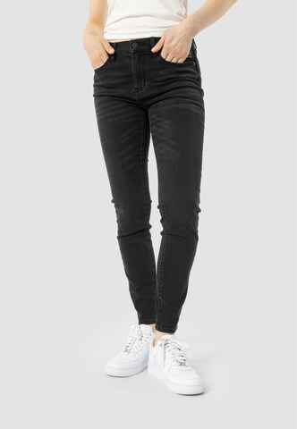 Slimfit Jeans 'Manou' di Elias Rumelis in nero: frontale