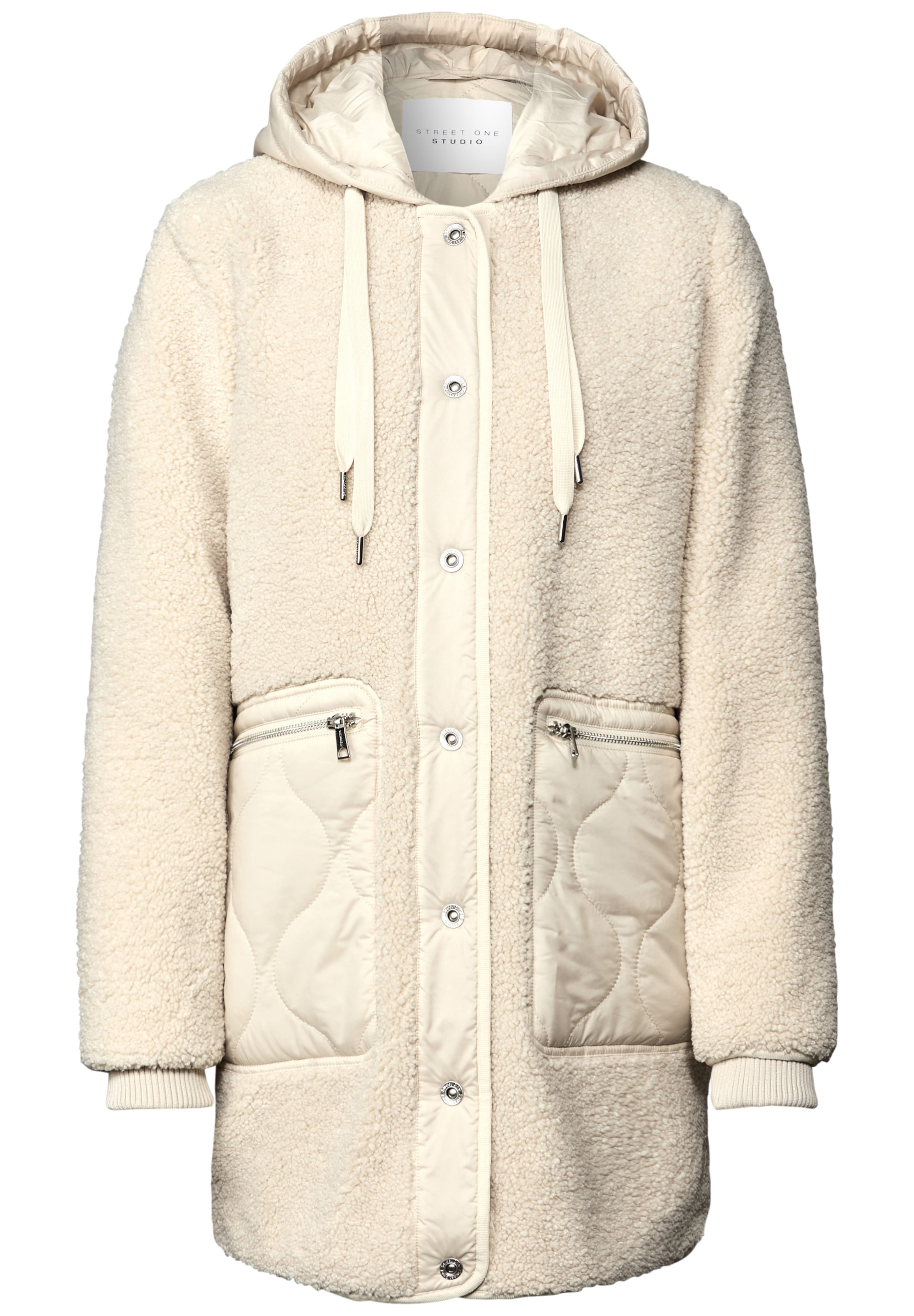 Street One Studio Mantel 'Teddy' in creme, Produktansicht