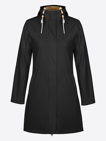 ATLASLAVA Outdoor Coat 'Waterproof Outdoor Jacket' in Black: front