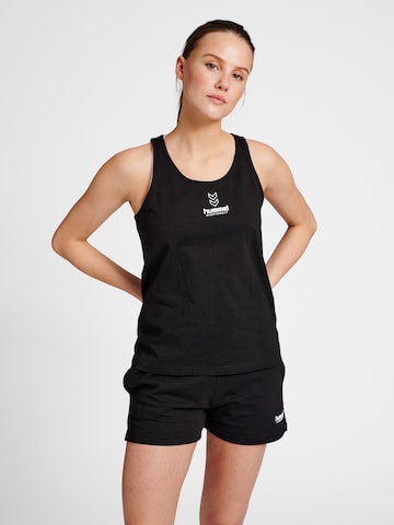 Hummel Sporttop in Zwart: voorkant