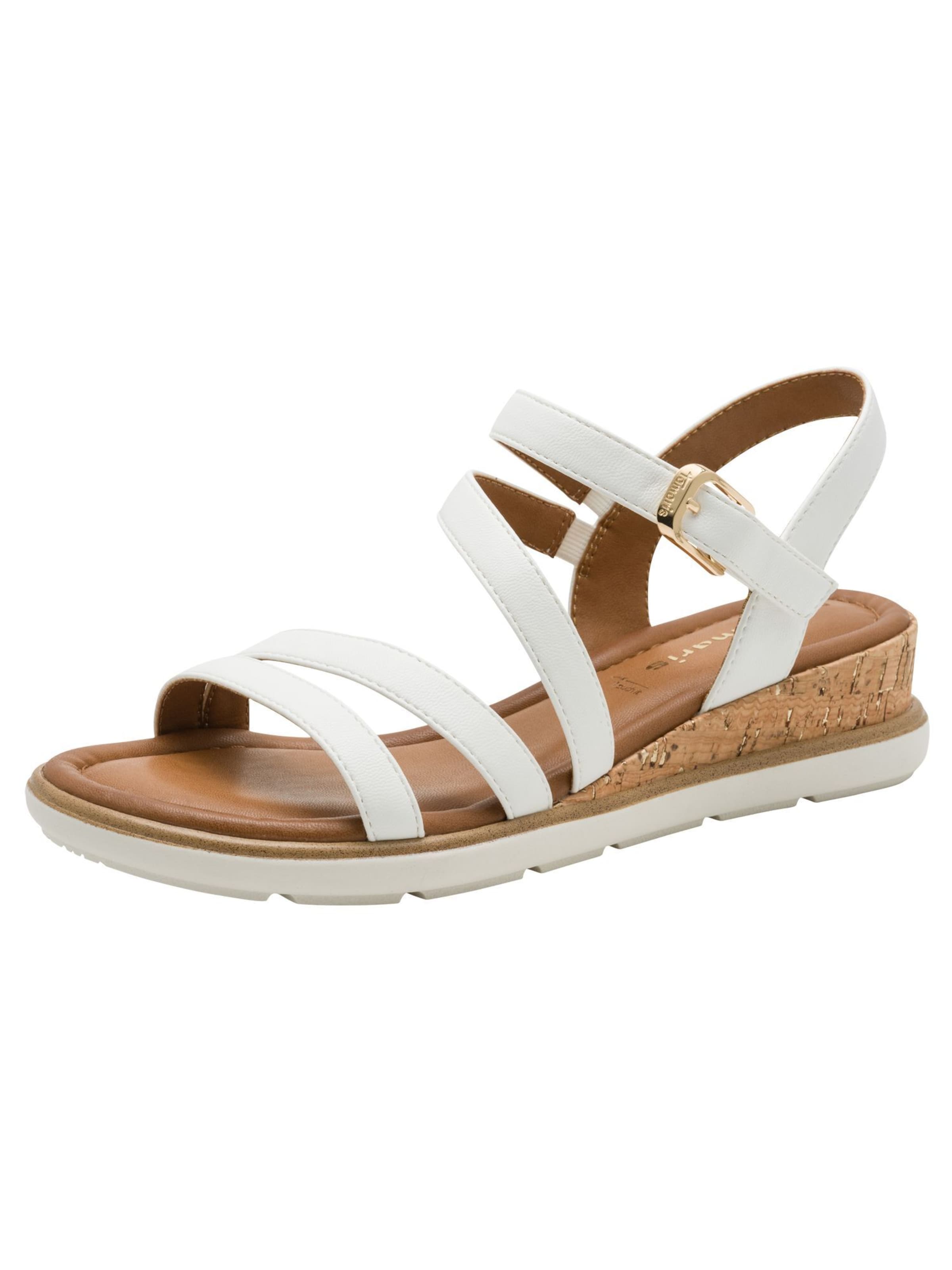 Sandales à lanières Tamaris en blanc : devant