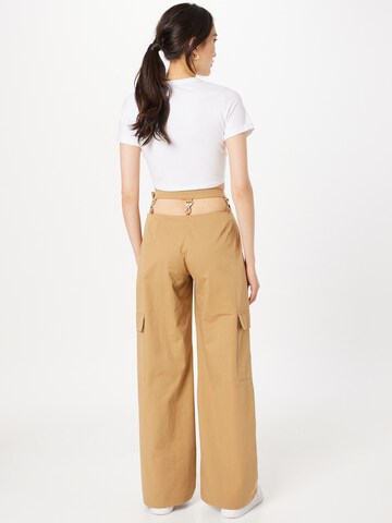 Wide leg Pantaloni 'EARTHLING' di The Ragged Priest in marrone