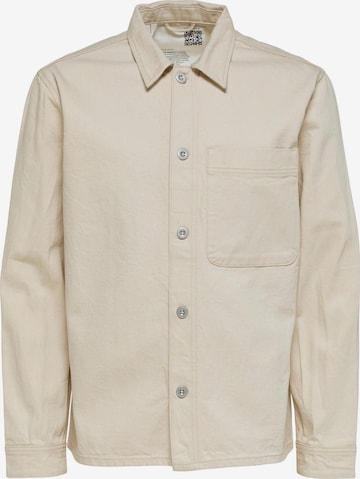 Veste mi-saison SELECTED HOMME en beige : devant