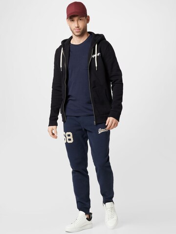 Superdry Zip-Up Hoodie in Black