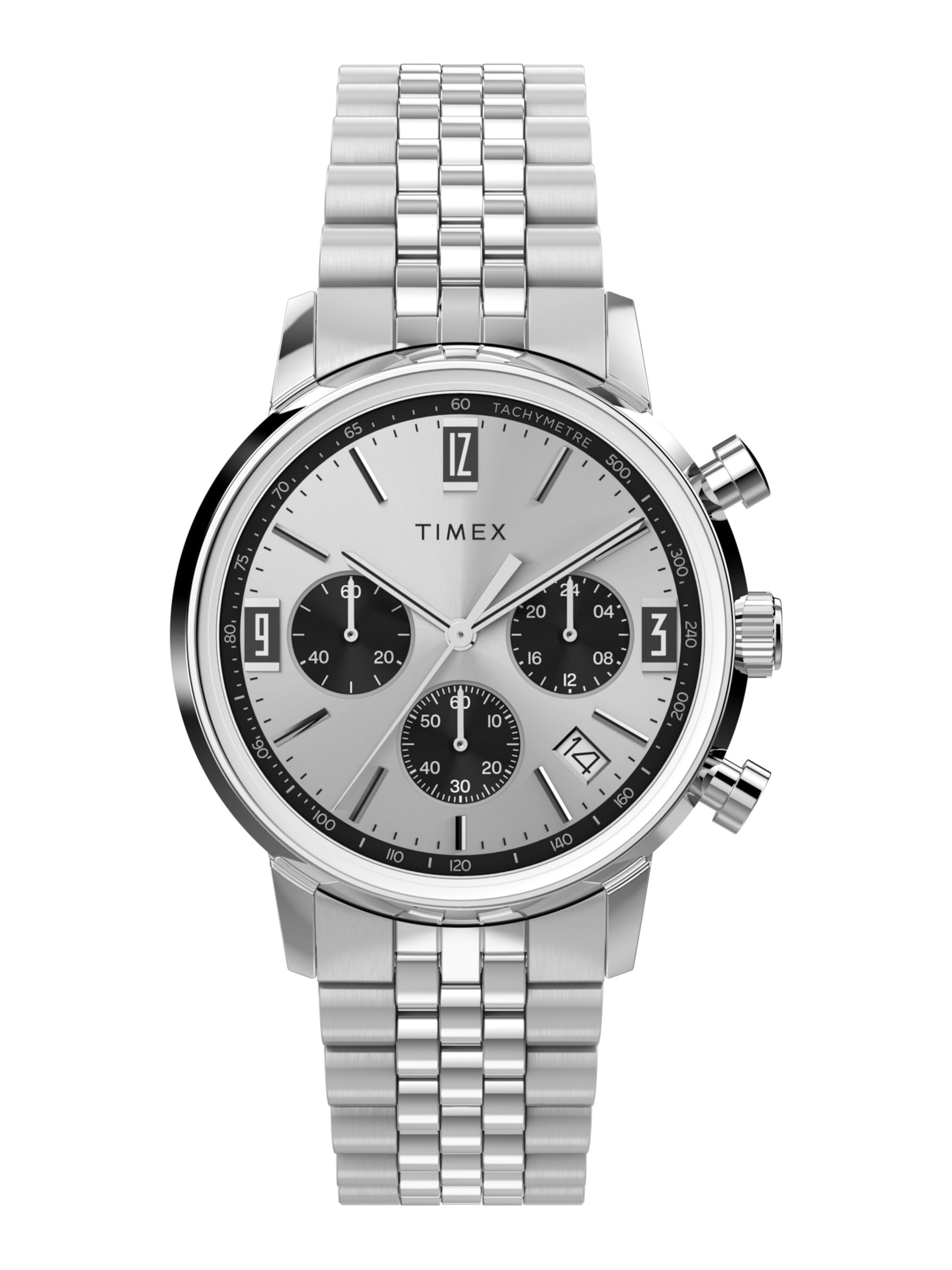 Montre à affichage analogique ' Marlin® ' TIMEX en argent : devant
