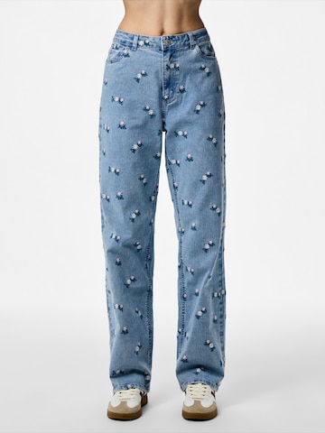 PIECES Regular Jeans 'PCFlora' in Blau: Vorderseite