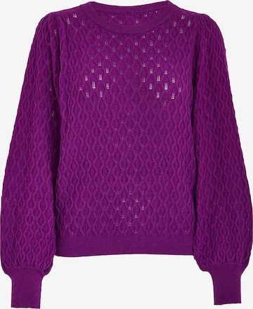 Pull-over 'Rosalia' Peppercorn en violet : devant