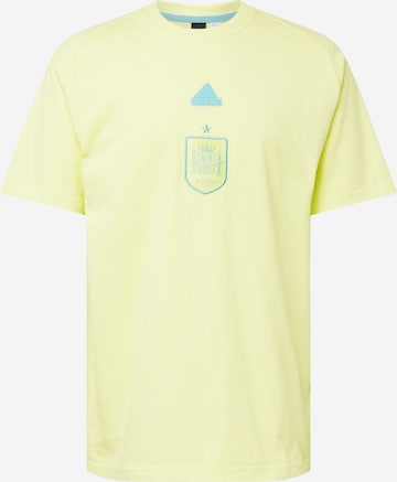 T-Shirt fonctionnel 'Spain Travel' ADIDAS PERFORMANCE en jaune : devant