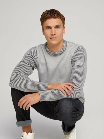 TOM TAILOR Pullover in Grau