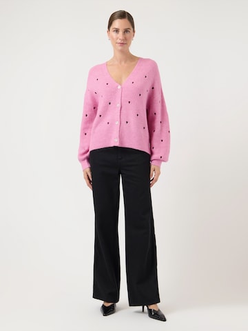 YAS Kardigan 'YASFLEUR' w kolorze różowy