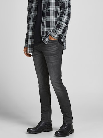 JACK & JONES Skinny Jeans 'Glenn' in Zwart: voorkant