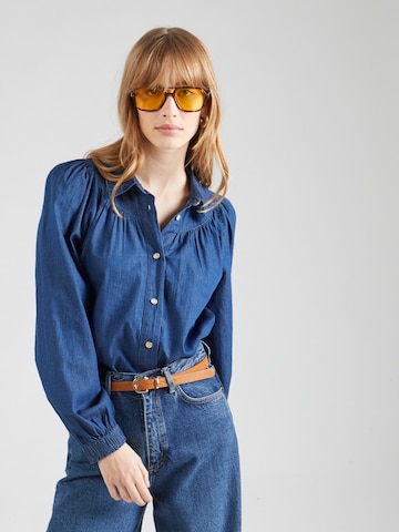 SAINT TROPEZ - Blusa 'Doreen' en azul: frente