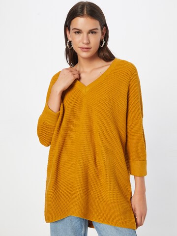 VERO MODA Sweater in Yellow: front