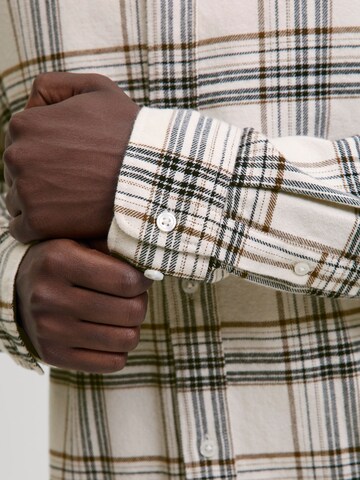 Jack & Jones Premium Regular fit Button Up Shirt 'JPRBLUBarkley' in Grey