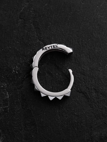 REYTEL - Pendientes 'HARD' en plata