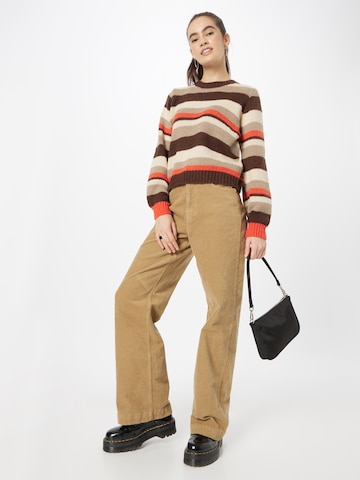 PIECES Sweater 'KARMEN' in Brown