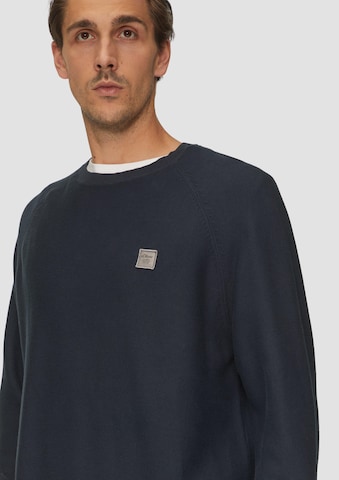 Pull-over s.Oliver Red Label Big & Tall en bleu