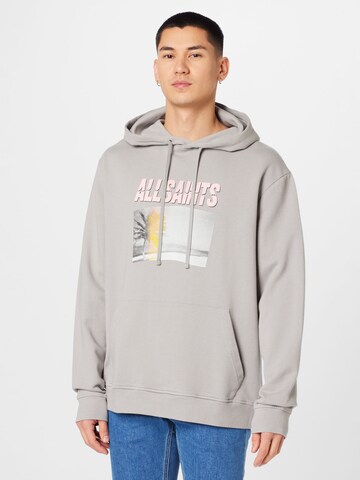 AllSaints - Sweatshirt 'HUSKA' em cinzento: frente