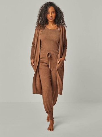 YOU LOOK PERFECT Gebreid vest 'BLOSSOM' in Bruin