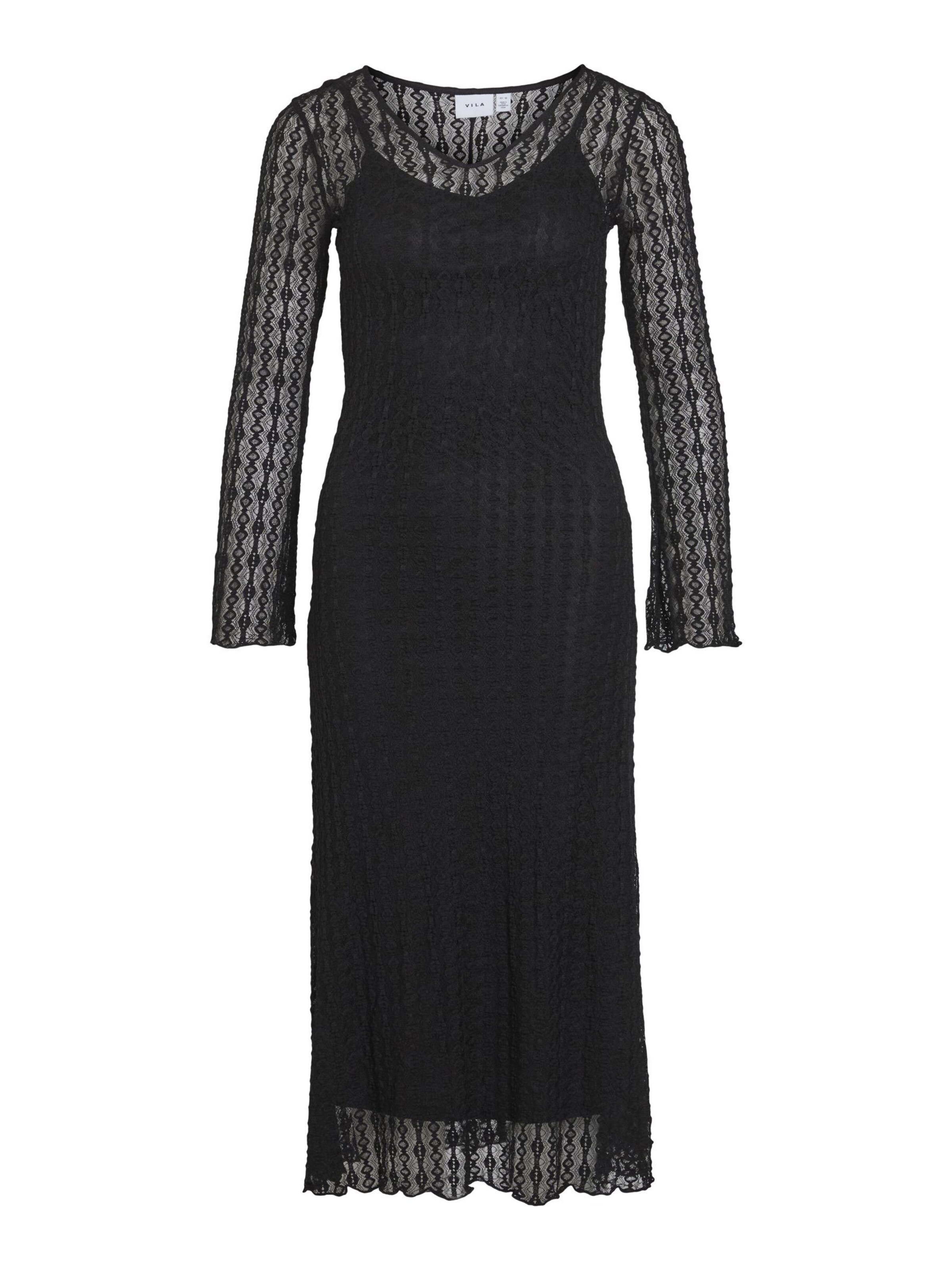 VILA Jurk in Zwart: voorkant