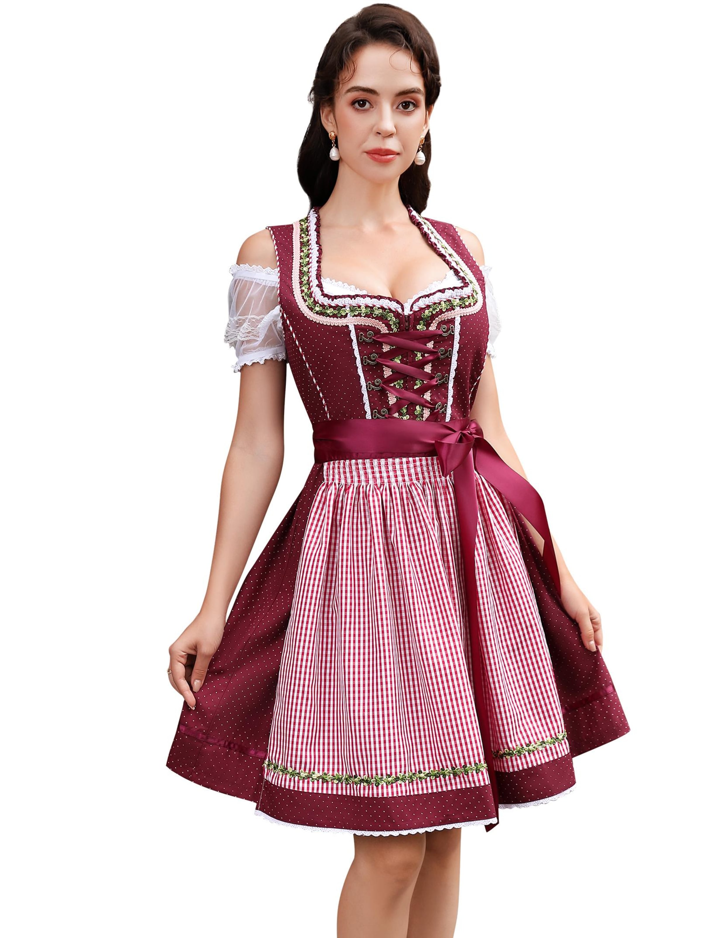Yesfashion Dirndl in Red: front