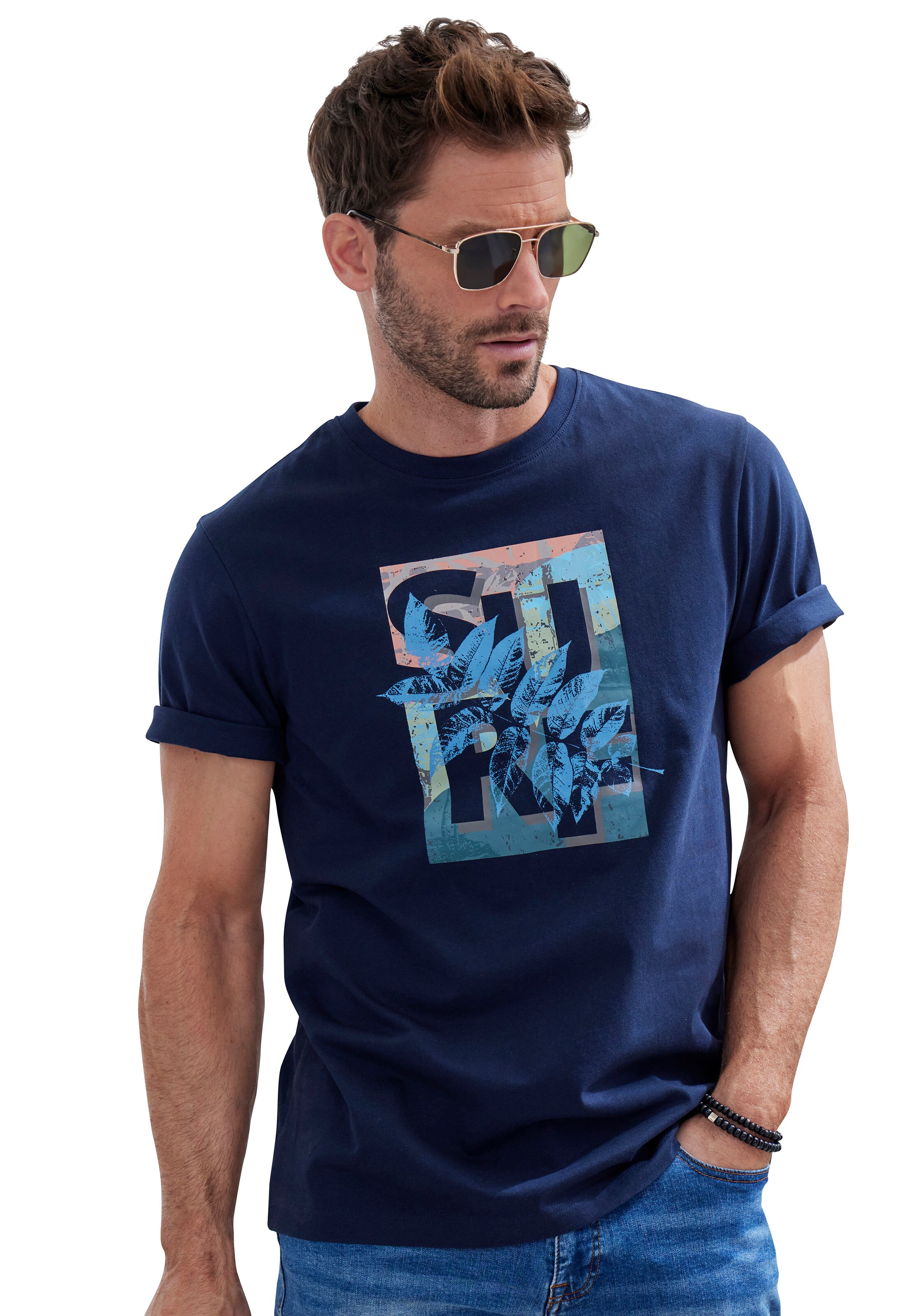 T-Shirt JOHN DEVIN en bleu