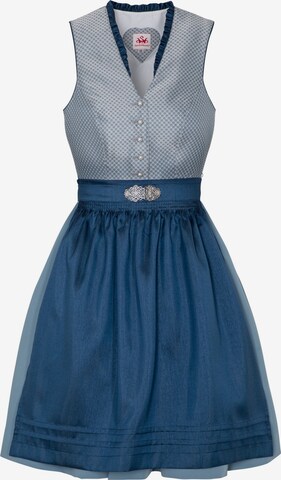 SPIETH & WENSKY Dirndl 'Annabel' in Blauw: voorkant