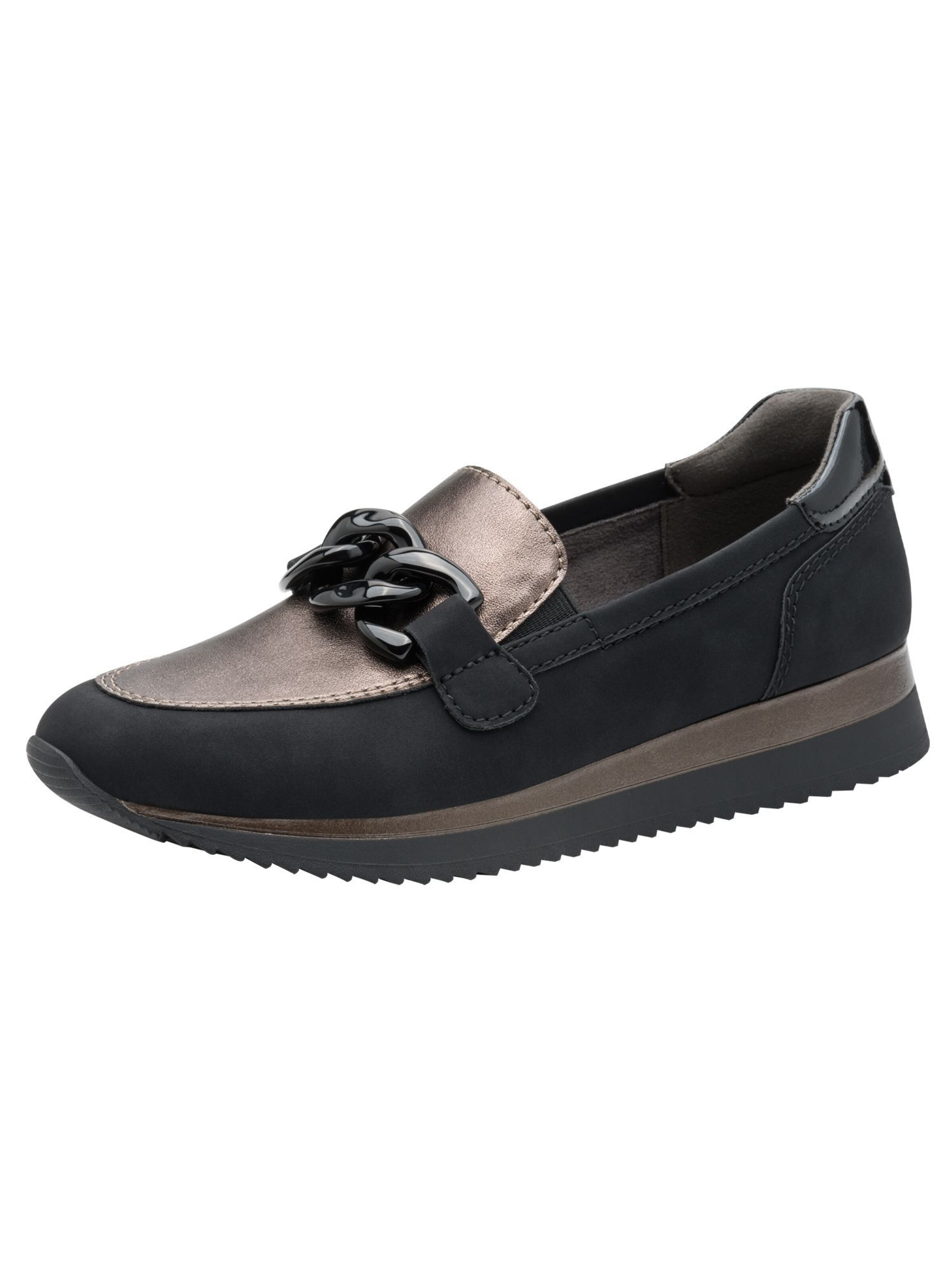 Slip on JANA en noir : devant