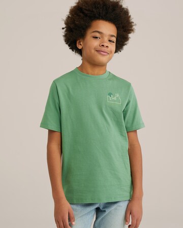 WE Fashion T-Shirt in Grün: Vorderseite