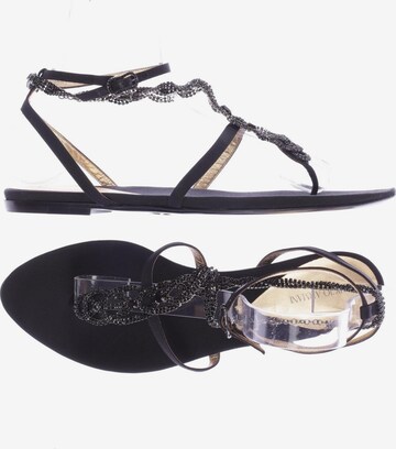 GIORGIO ARMANI Sandals & High-Heeled Sandals in 40 in Black: front