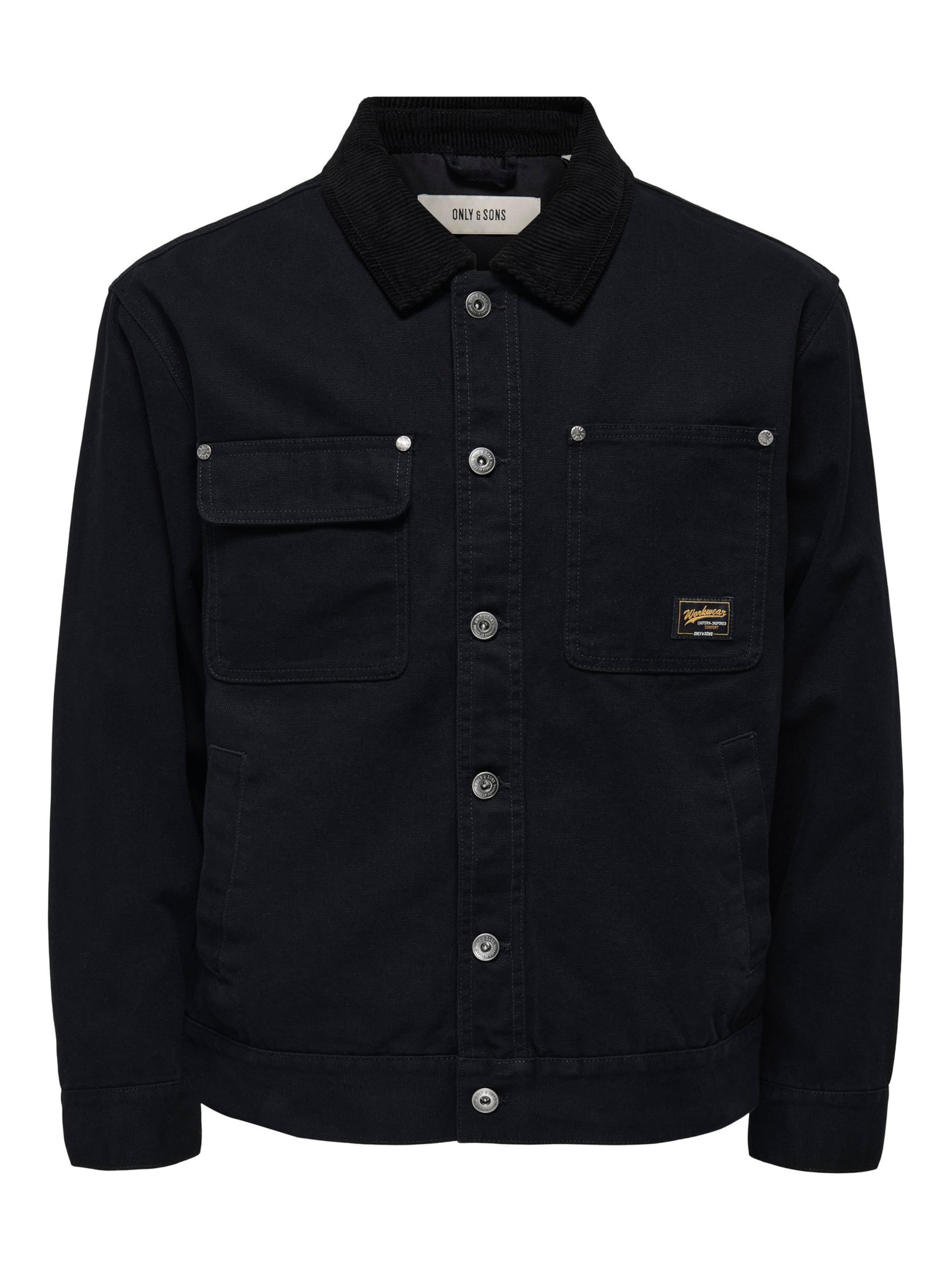 Only & Sons Chaqueta de entretiempo 'ONSTimber' en negro, Vista del producto