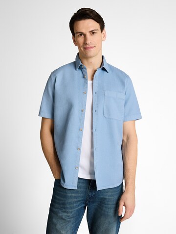 Regular fit Cămașă de la TOM TAILOR pe albastru: față