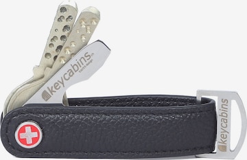 keycabins Schlüsselanhänger 'Loop S4 ' in Schwarz: Vorderseite