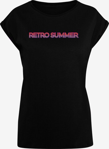 Merchcode Shirt 'Summer - Retro' in Black: front